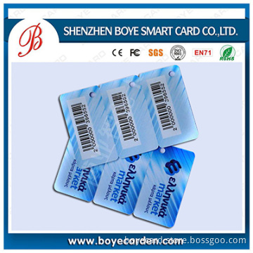 Irregular-Shape PVC Plastic Barcode Cards